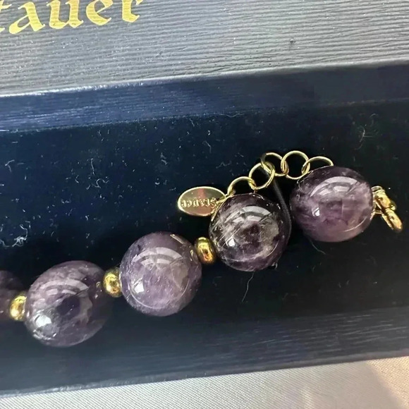 NIB Stauer amethyst ball bracelet - Picture 3 of 10
